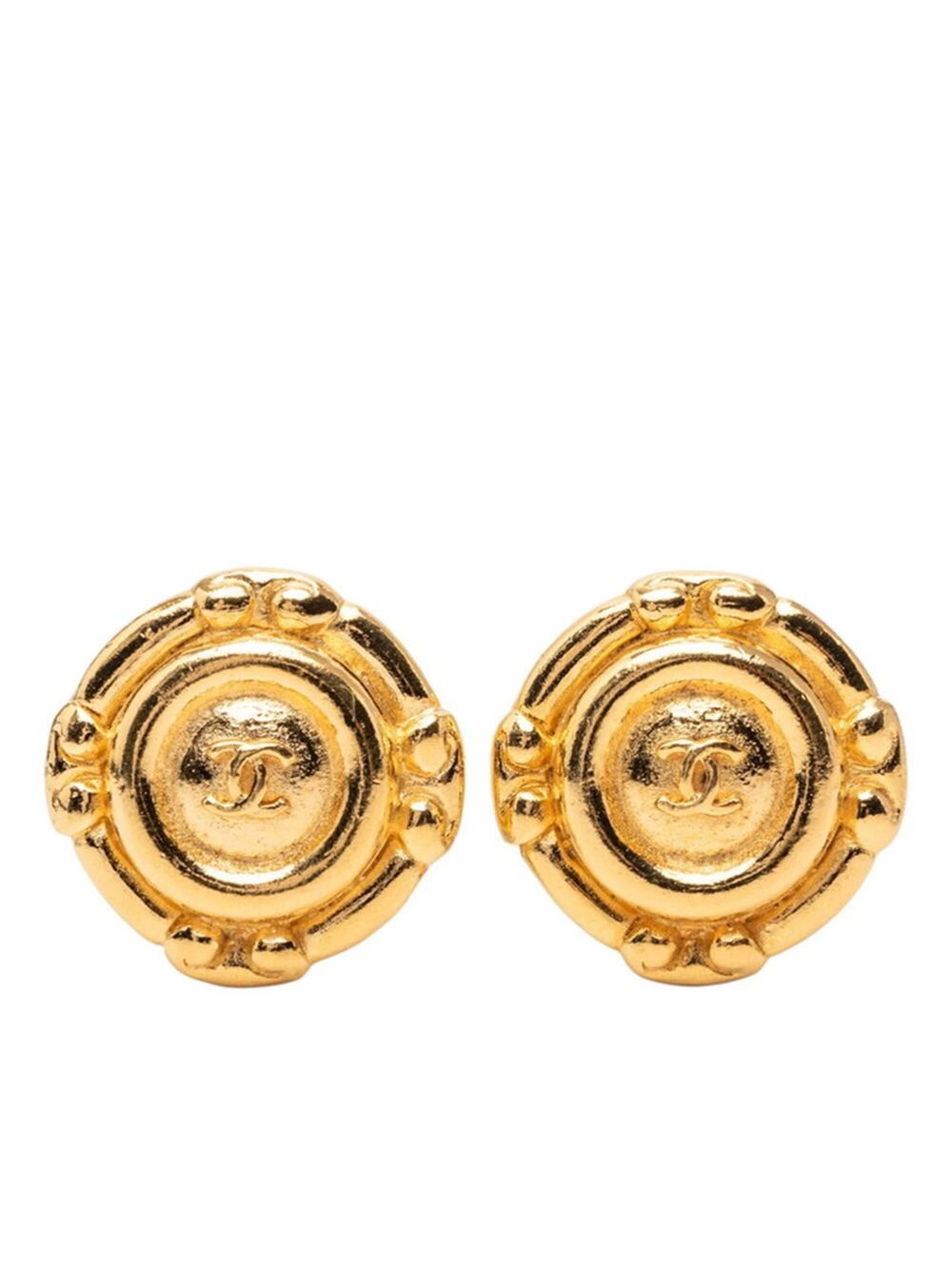 Chanel Cc Logo Clip-On Earrings Metal #275693C69B